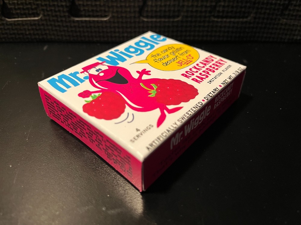 Mr Wiggle jello (Rockcandy Raspberry) - Empty custom design display box
