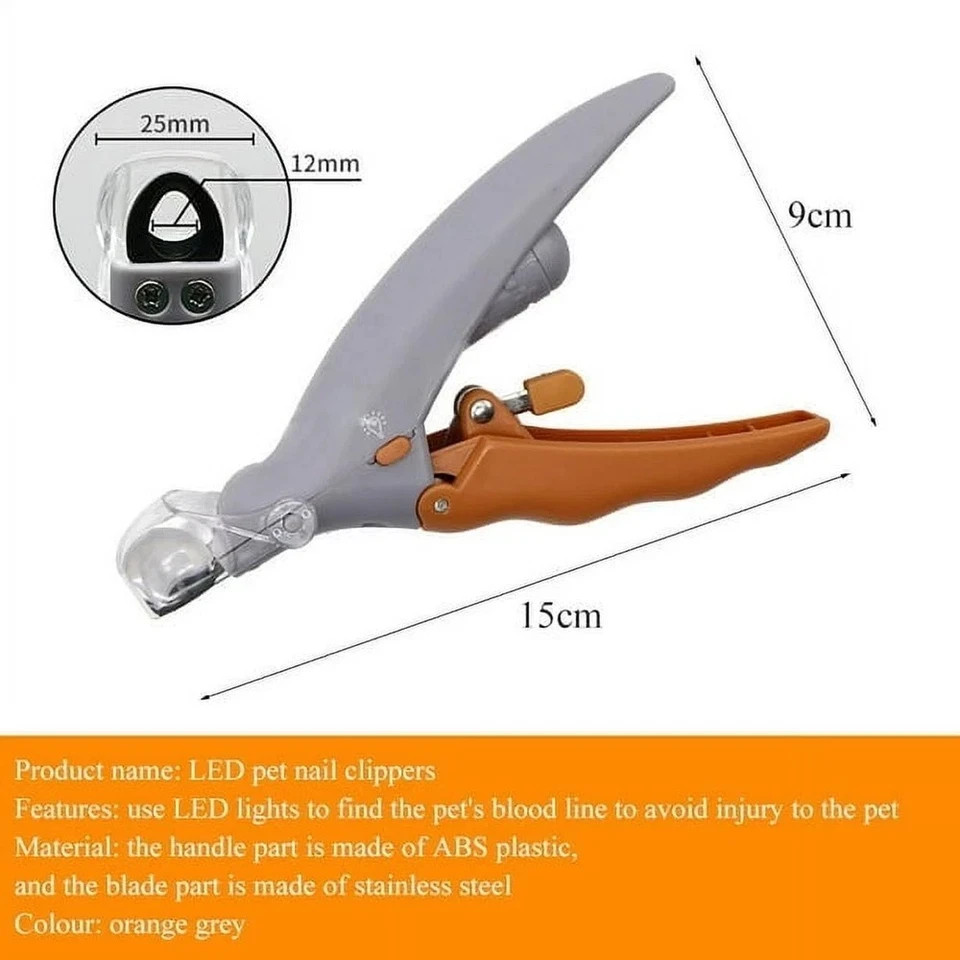 Professional Dog Nail Clippers With Led Light