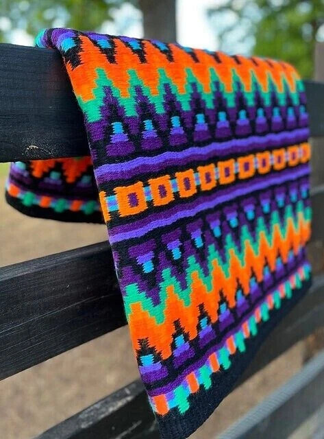 100% Handmade Woolen Western Saddle Blanket Horse (Customization Available)