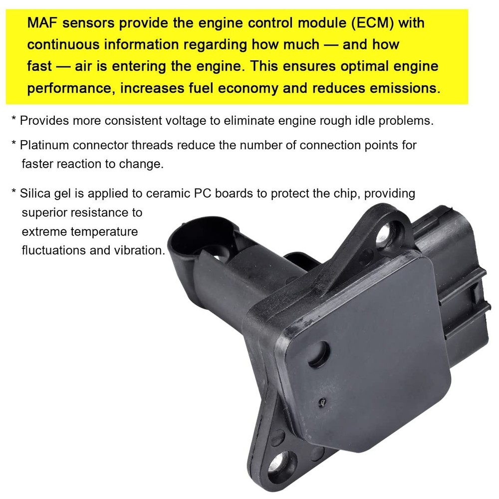 Mass Air Flow Sensor Meter MAF 74-50009 AF10029 Replacement for 1999-2012 Maz...
