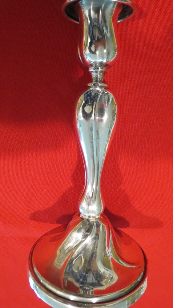 800 Fine Silver German Candlestick
