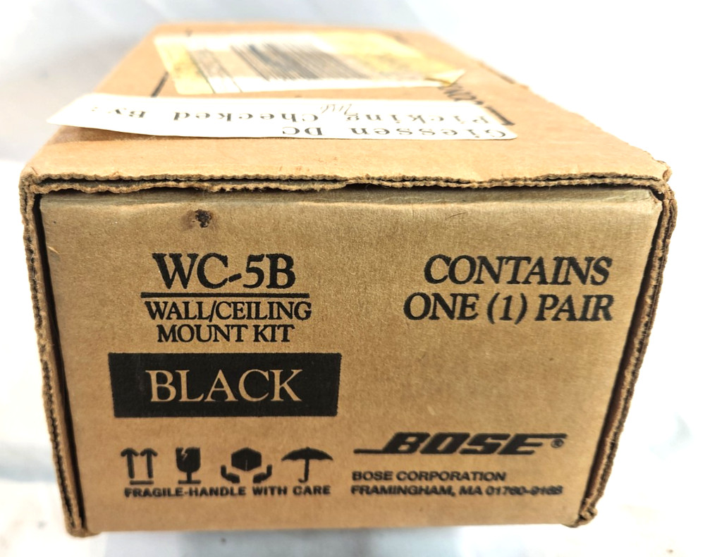 Bose WC-5B Black Wall/Ceiling Mount Kit complete NEW open Box