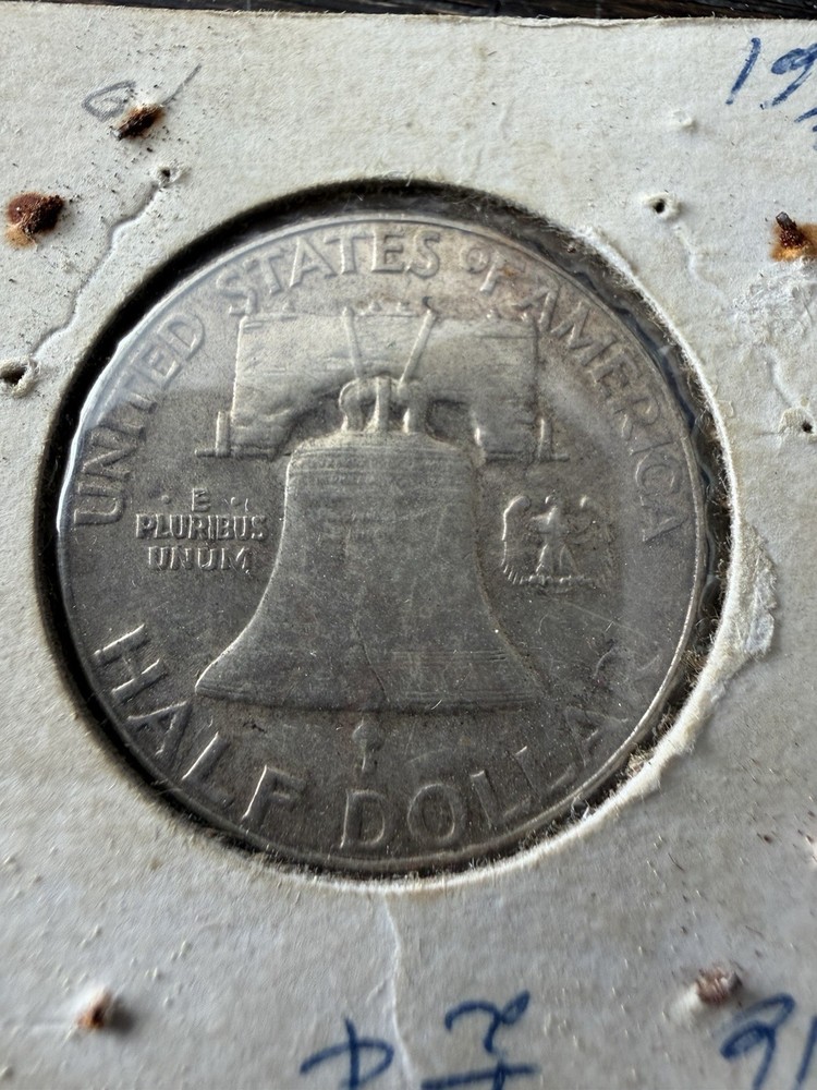 1957 No Mint Ben Franklin Half Dollar