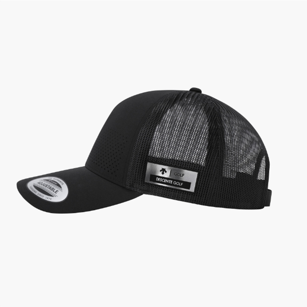 NEW DESCENTE GOLF Men's Half-Mesh Cap BLACK