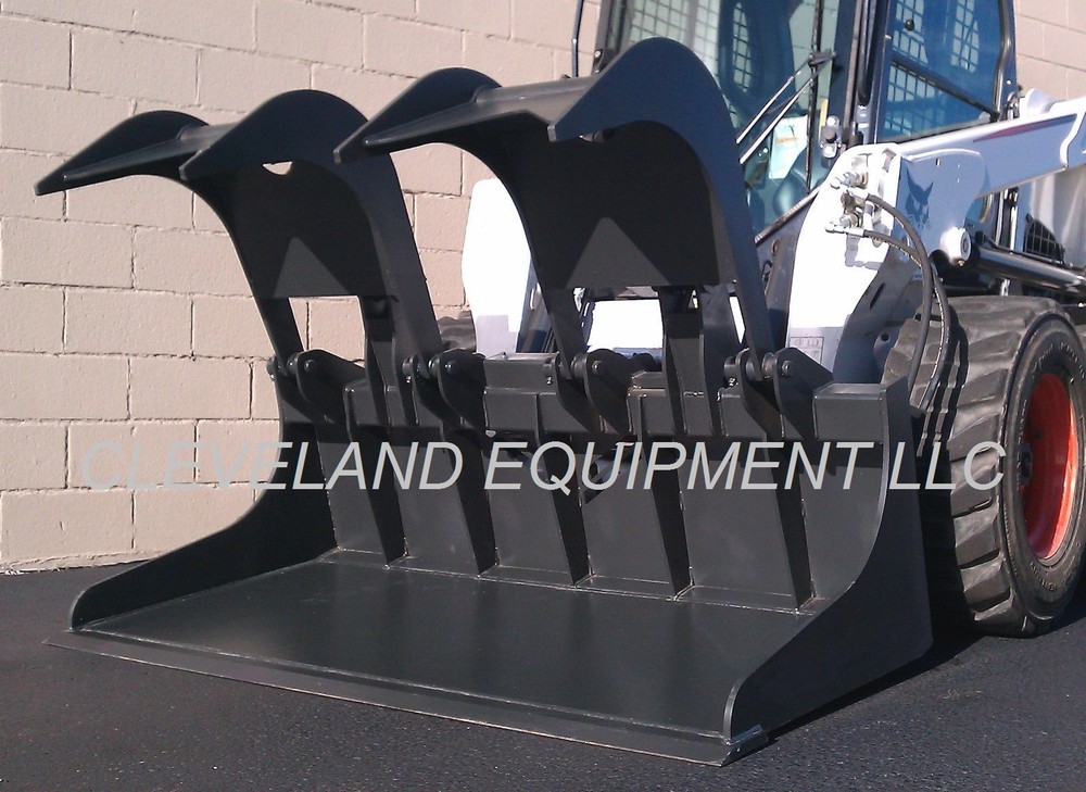 NEW HD 78" GRAPPLE BUCKET SKID STEER LOADER ATTACHMENT Wacker Neuson Bobcat Case