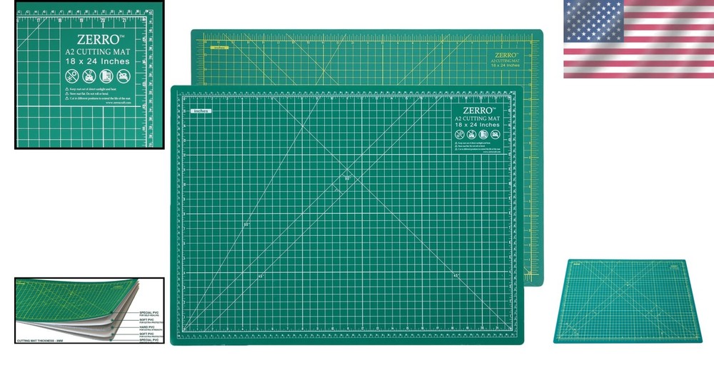 18" x 24" Self-Healing Cutting Mat – Durable 5-Layer Double-Sided Design