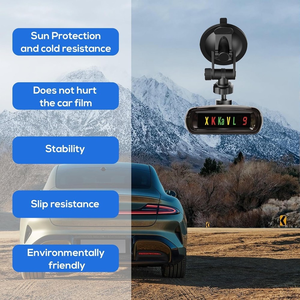 Super Radar Detector Mount: Adjustable Dashboard Suction Cup for Whistler Models