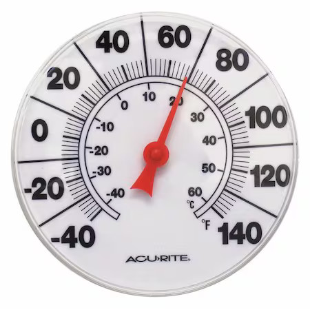 Acurite 00353A2 Analog Thermometer, 8" Dial Size
