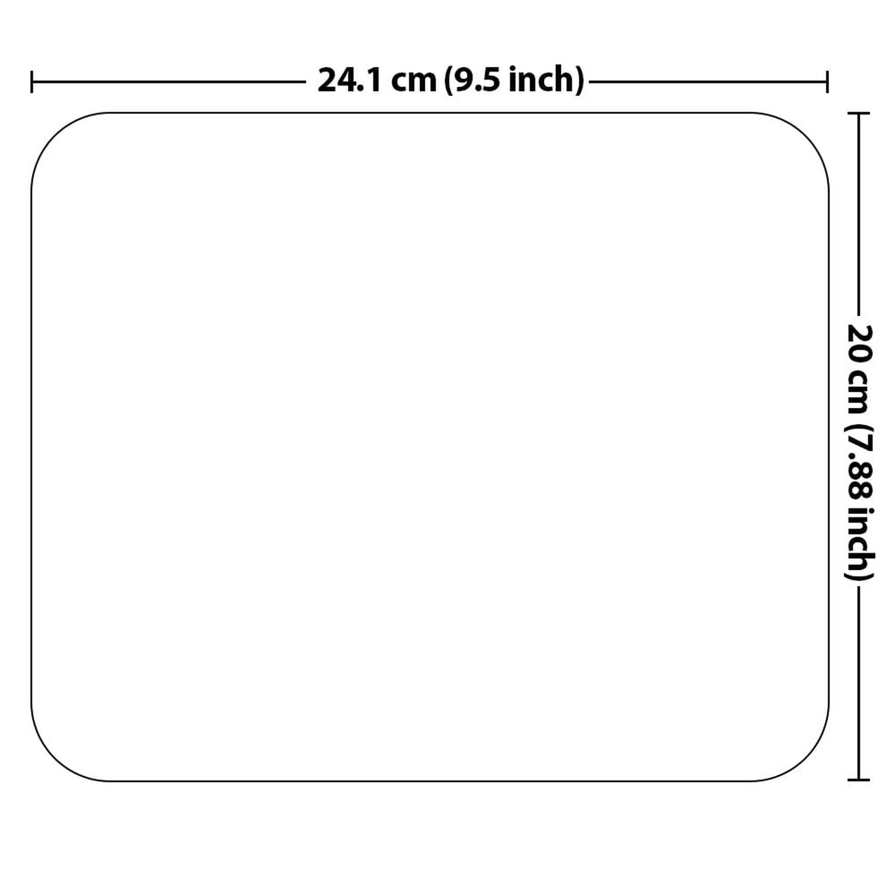 FINCIBO Non-Slip Rectangle Mousepad, Solid Orchid Purple Mouse Pad for Home, ...