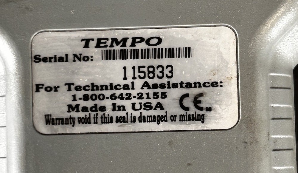 Tempo Sidekick 7B with Case & Owner’s Operating Course Manual