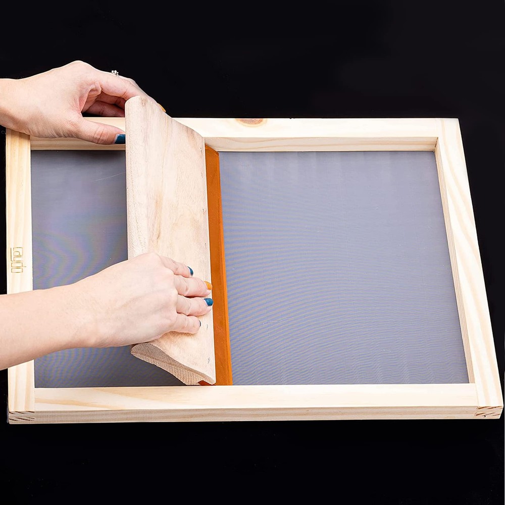 Caydo 4 Pieces 4 Size Screen Printing Frame with 110 Mesh for 4
