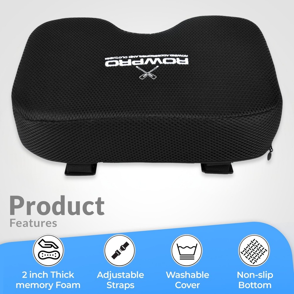 Memory Foam Rowing Machine Seat Cushion Ergonomic Pad Concept 2 Support
