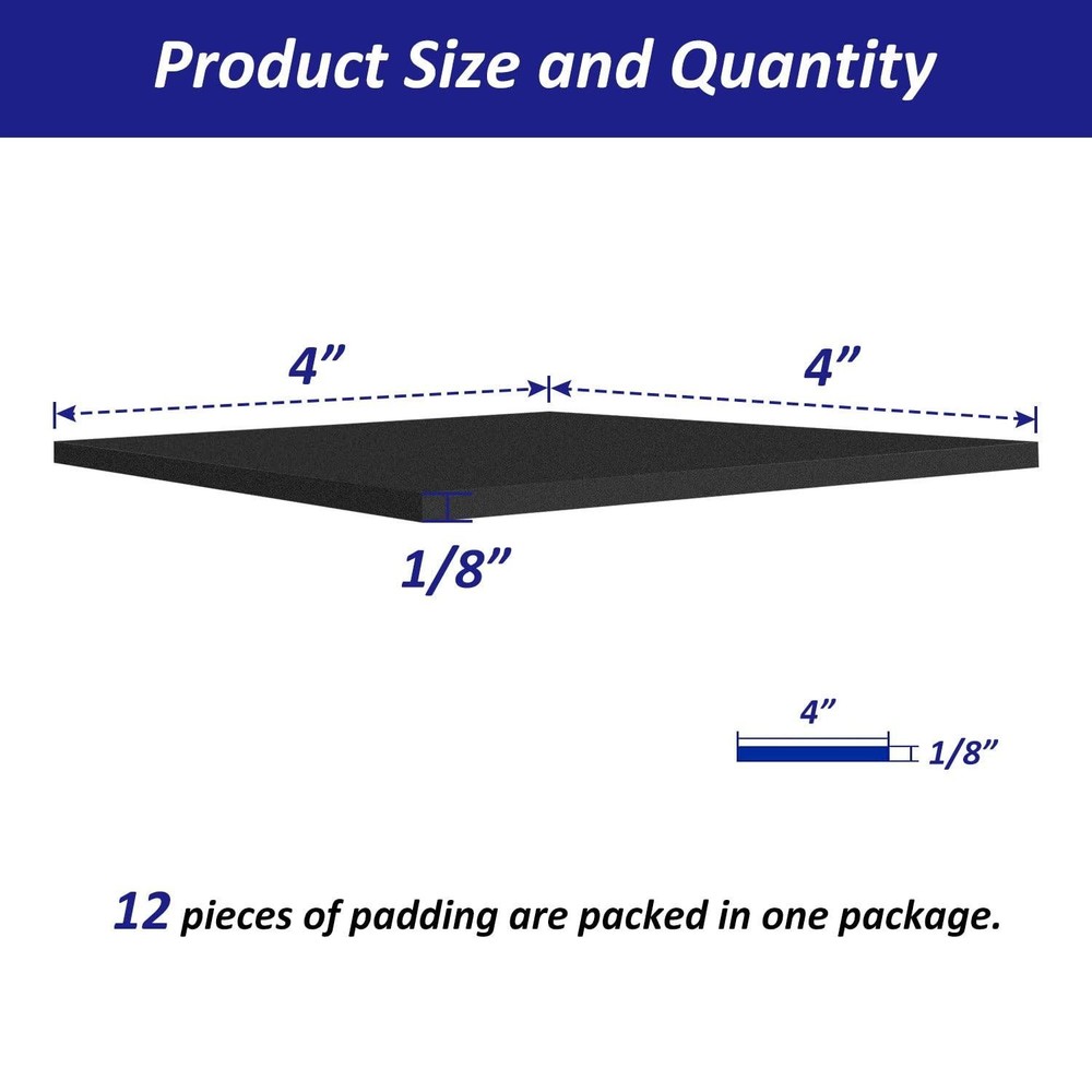 Foam Padding Sheets with Adhesive Backing - Self Stick Neoprene Insulation Foam,