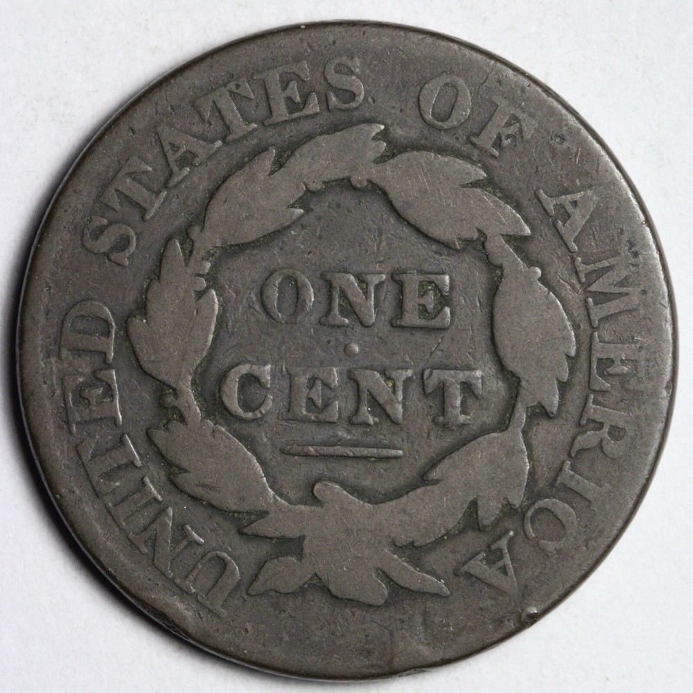 1827 Coronet Head Large Cent CHOICE VG E115 VCK