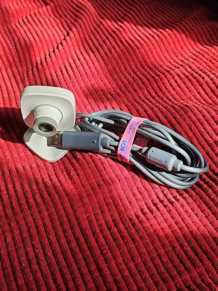Original Microsoft Xbox 360 Live Vision Cam Webcam USB Camera White Tested