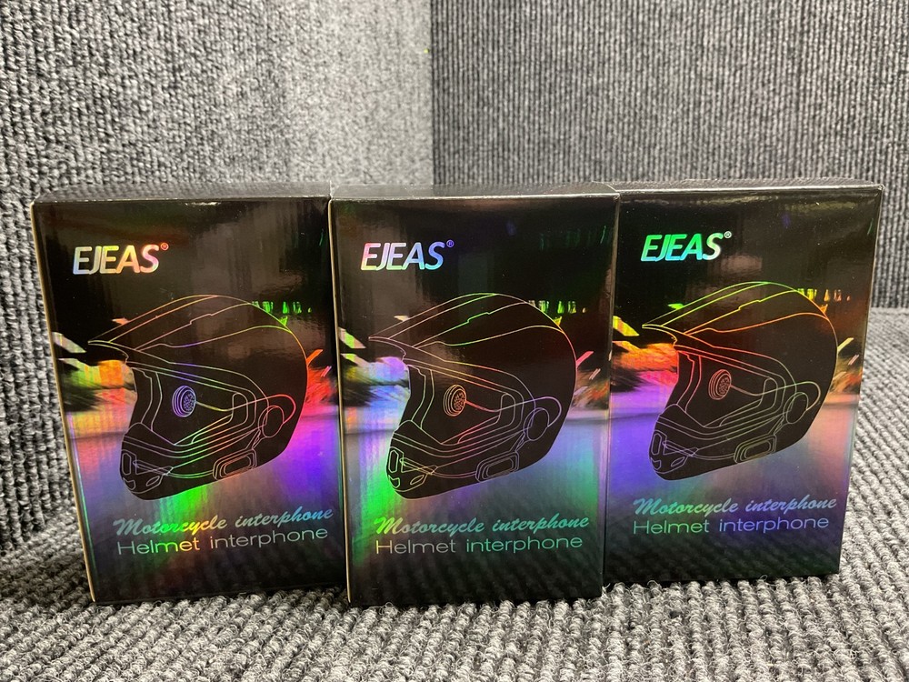EJEAS V4 Plus Motorcycle Helmet Bluetooth Intercom Bluetooth 4-way 1500M Talk 3X
