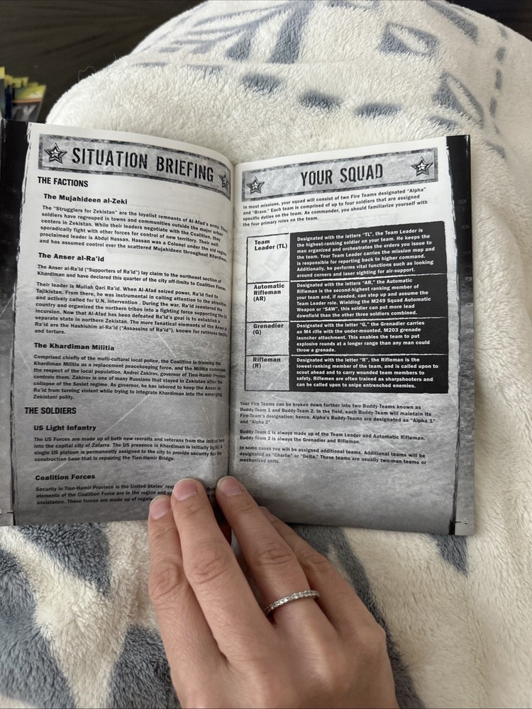 XBOX Manual Only Full Spectrum Warrior Ten Hammers