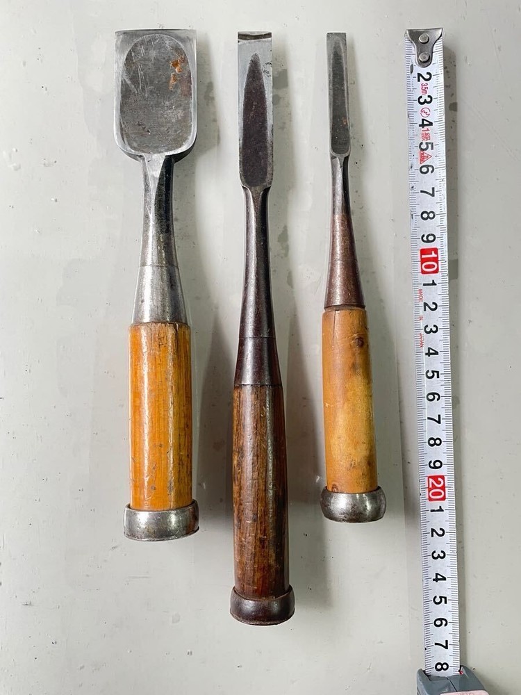 Chisel Set 3pc 30mm 15mm 10mm Hand Tools for Carpentry Professional