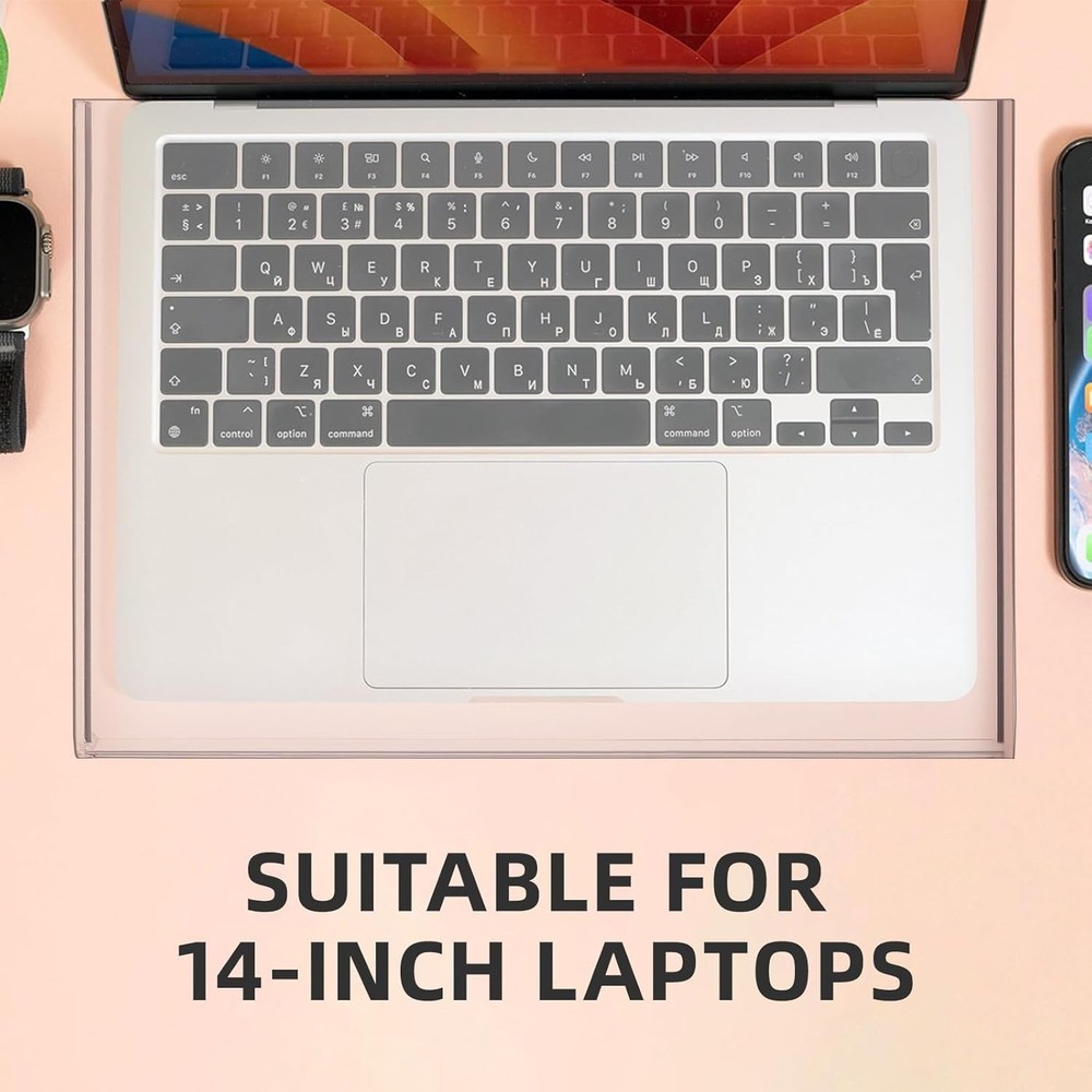 Scratch-Resistant Clear Keyboard Protector for 14-Inch Laptops - Easy to Clean