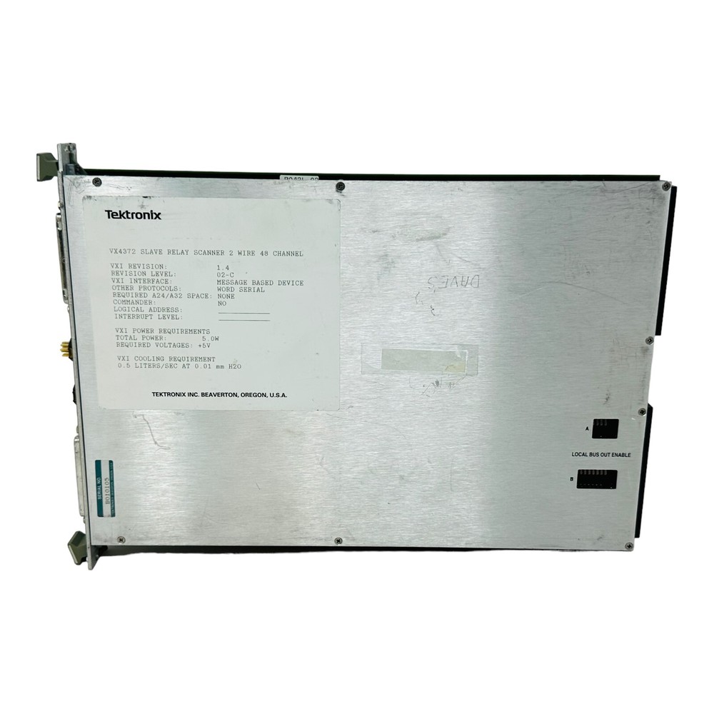 TEKTRONIX VX4372 RELAY SCANNER 2-WIRE 48CH VXI MODULE SN B010105