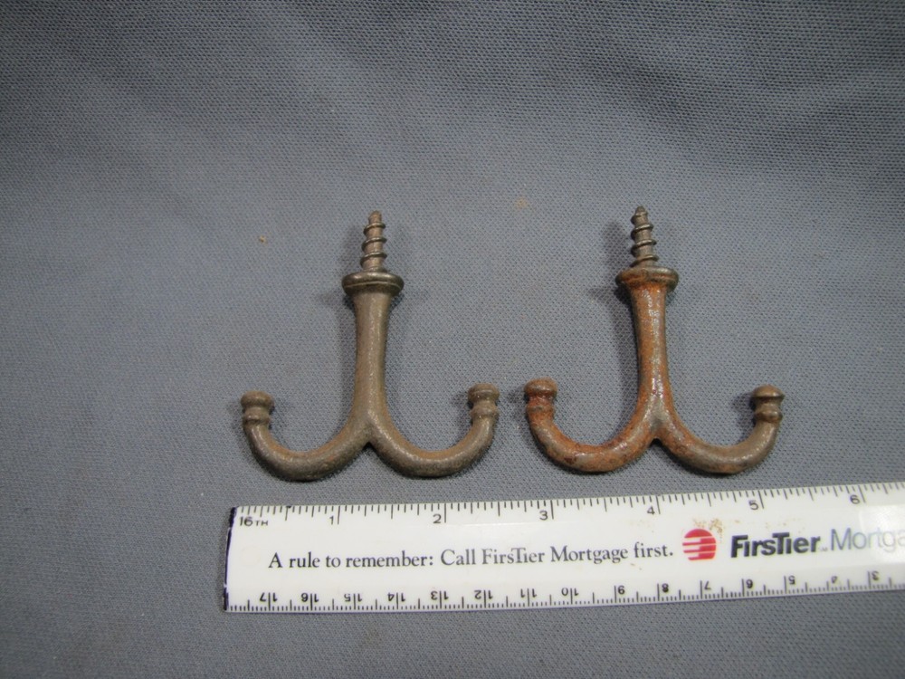 Cast Iron Wardrobe Ceiling Mount Double Hook coat rack
