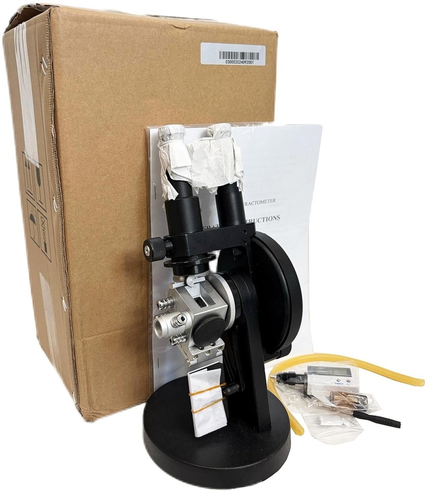 Abbe Binocular Refractometer Lab Binocular ABBE Refractometer 1.3000-1.7000 nD