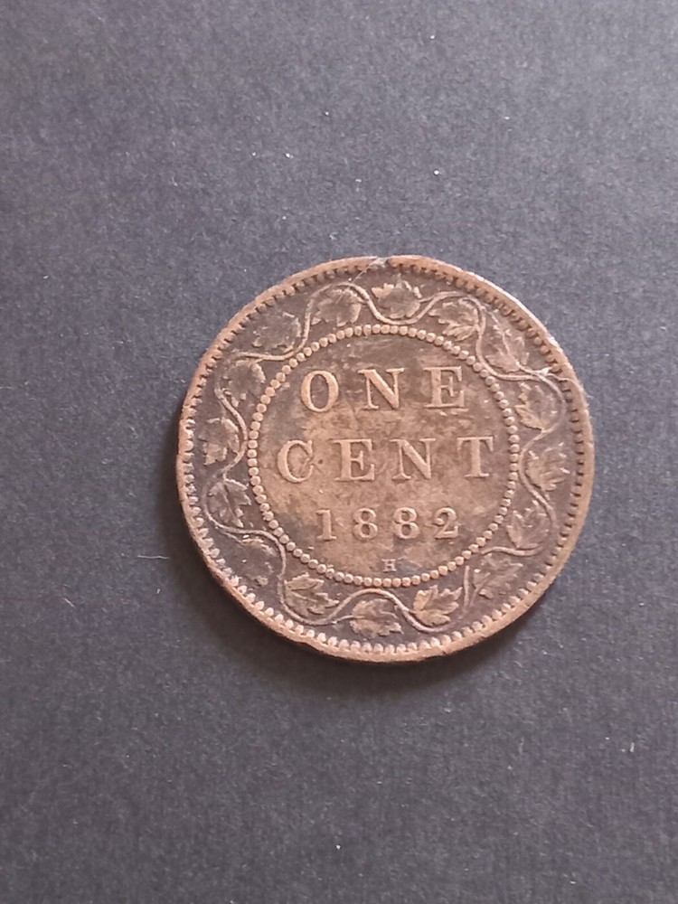 Canada One Cent 1882 H Queen Victoria