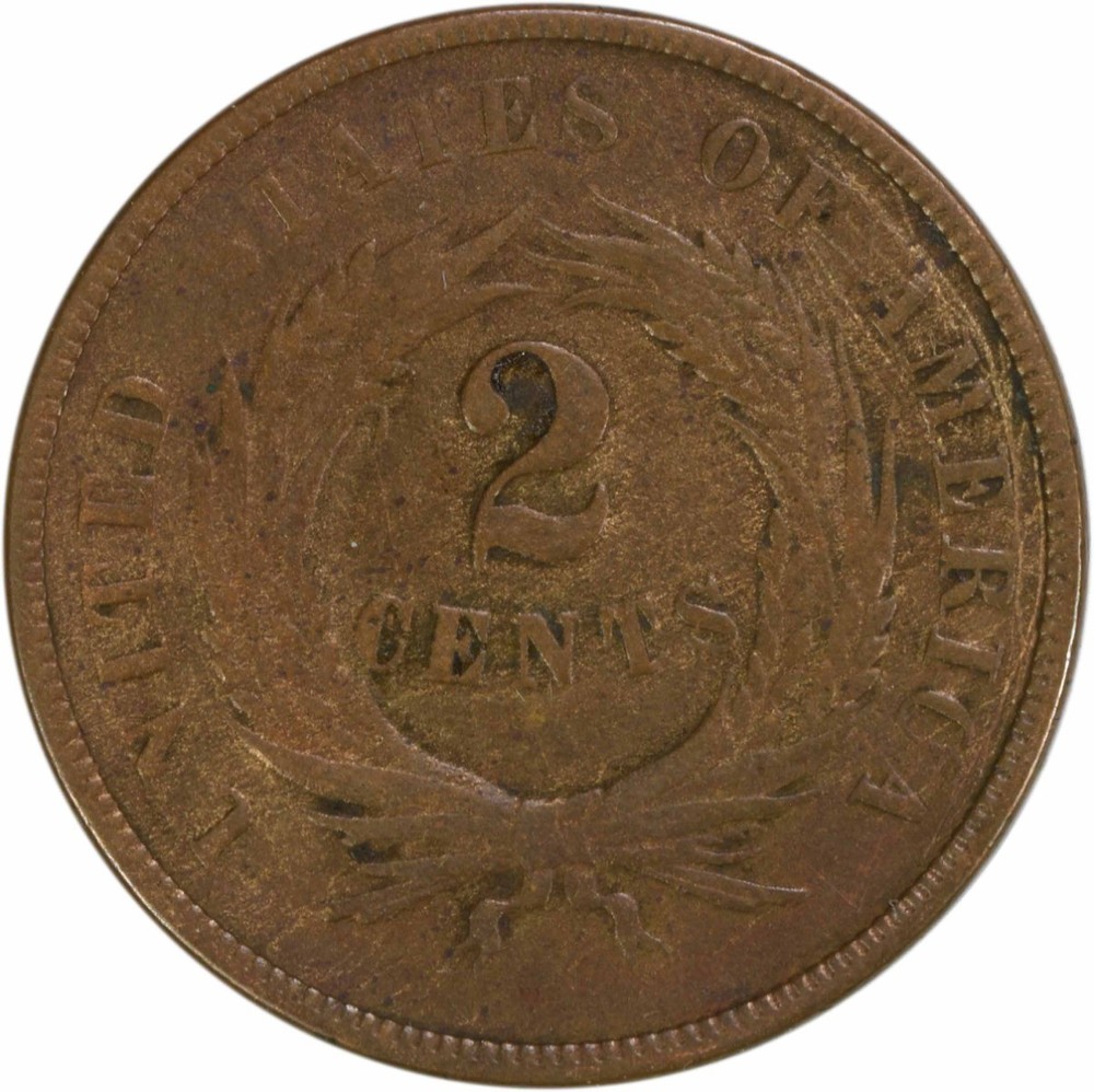 1868 Two Cent Piece VF Uncertified #806