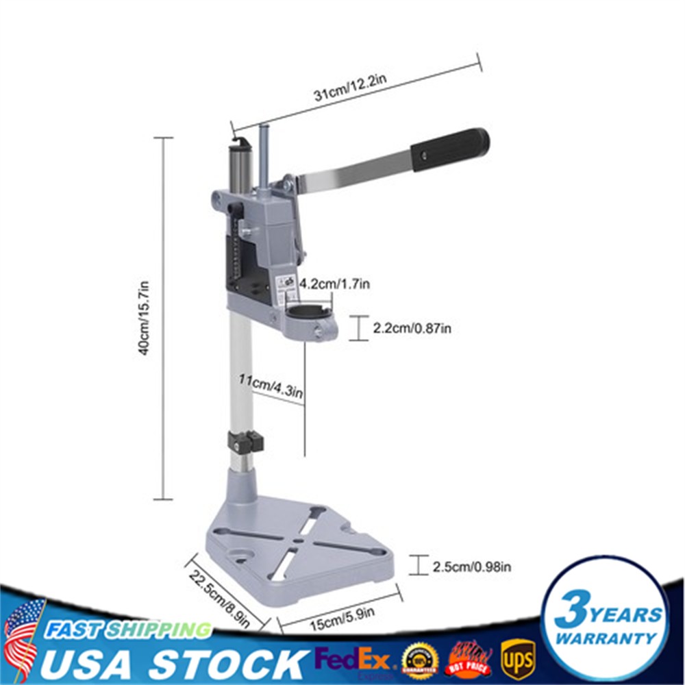 Universal Drill Press Stand Single Head Drill Stand Tool Bench Clamp Electric