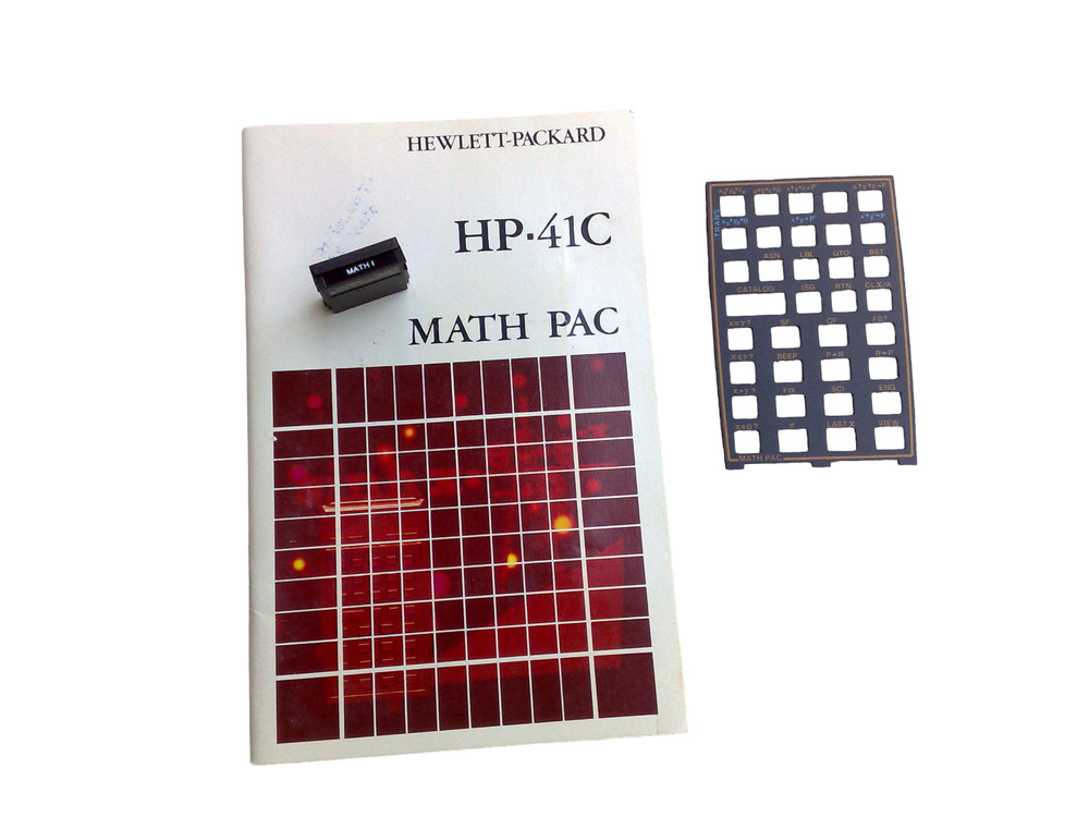 Math Pac for Hewlett Packard HP 41C HP 41CX 41CV Calculator