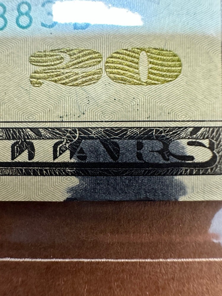$20 BILL INK ERROR & HEAVY INK ERROR ON “6” ERROR RARE