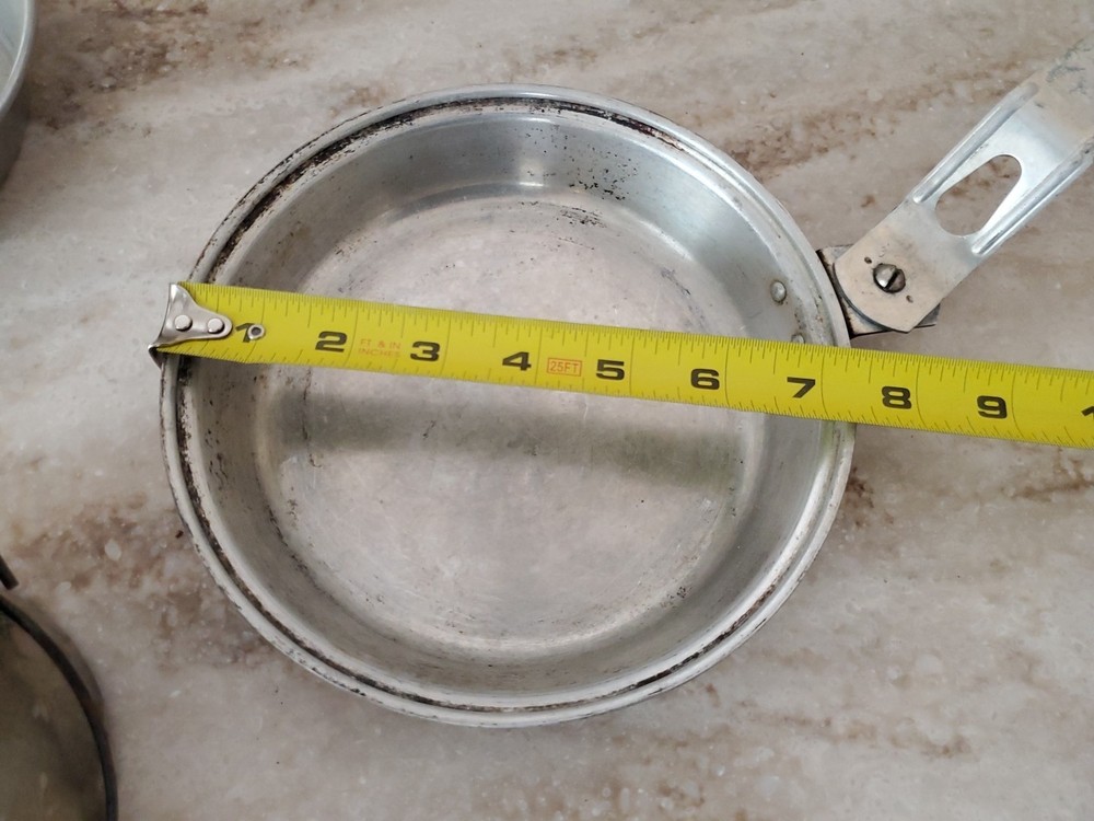 Vintage Aluminum Scouting Camping Mess Kit Excellent Condition
