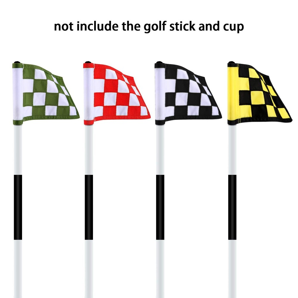 Golf Flag,Konday Checkered Training Putting Green Flags, Golf Target Flags fo...