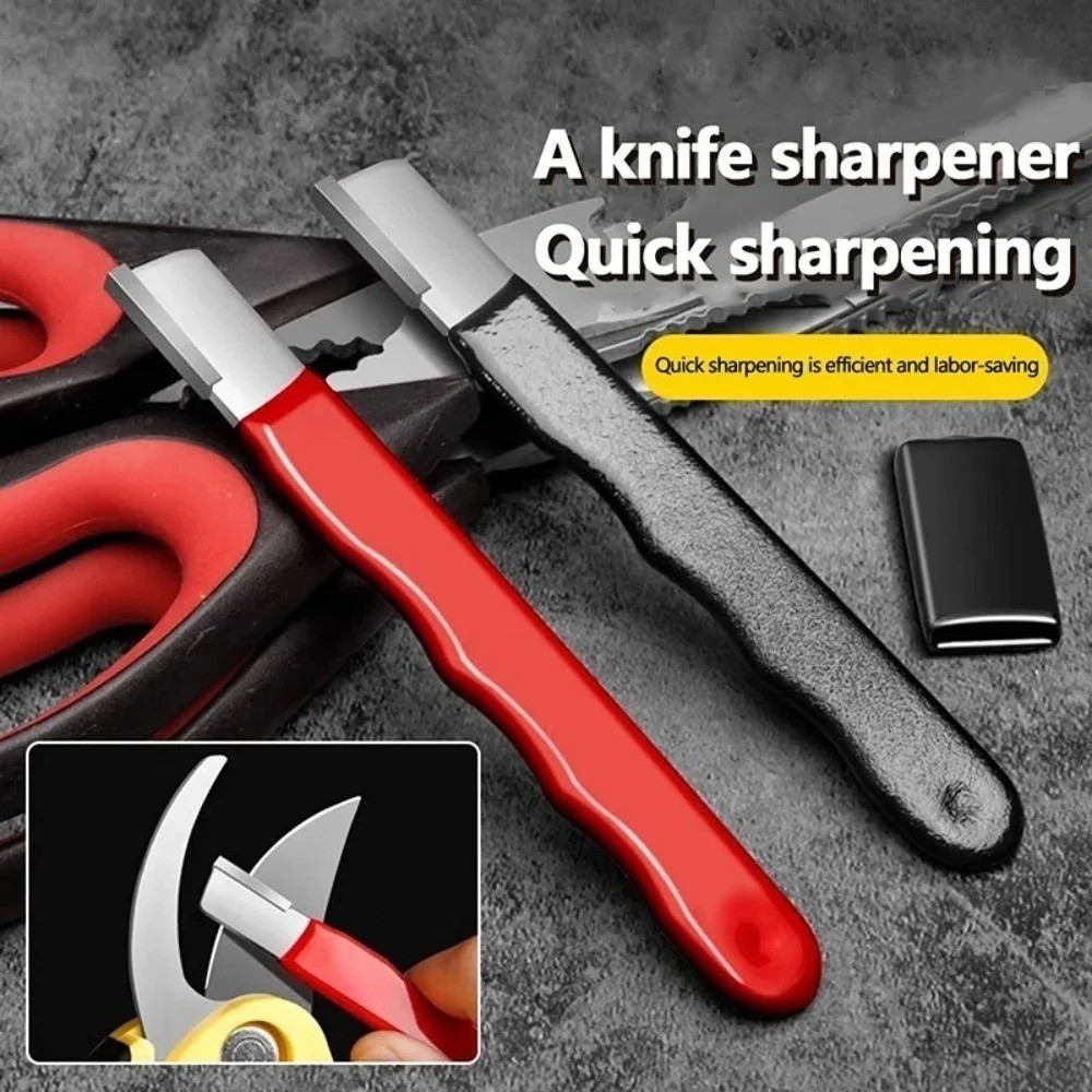 2Pcs Knife & Scissors Sharpener, Professional Kitchen & Garden Tool Sharpening.