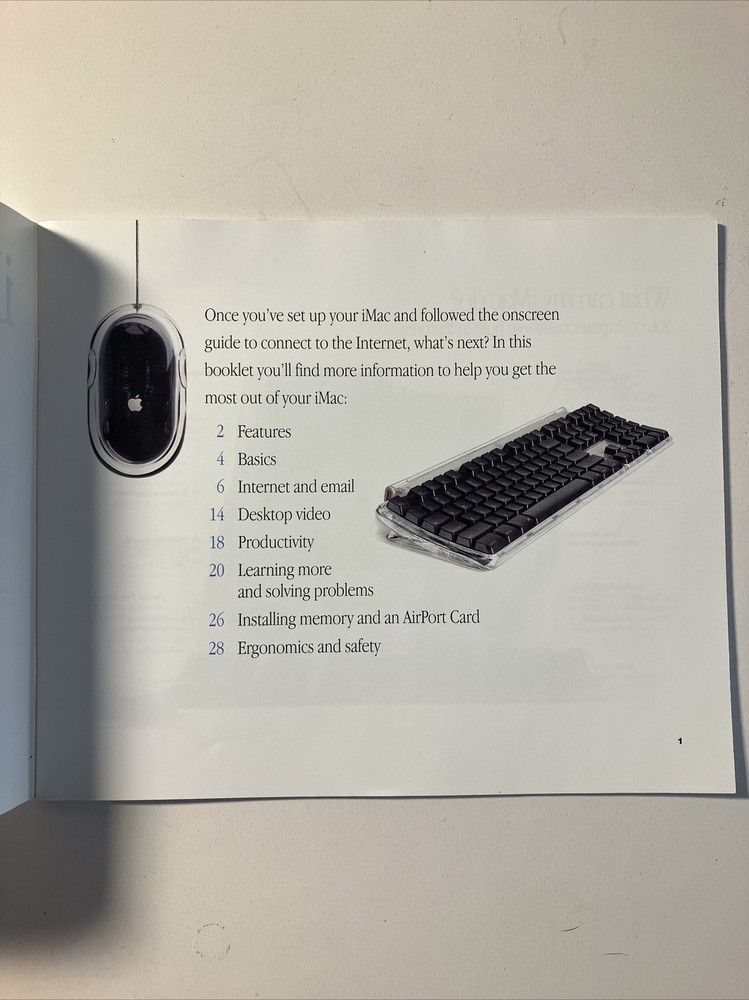 iMac Setup Installation Users Guide Apple Vintage 2000 Steve Jobs Computer Mac