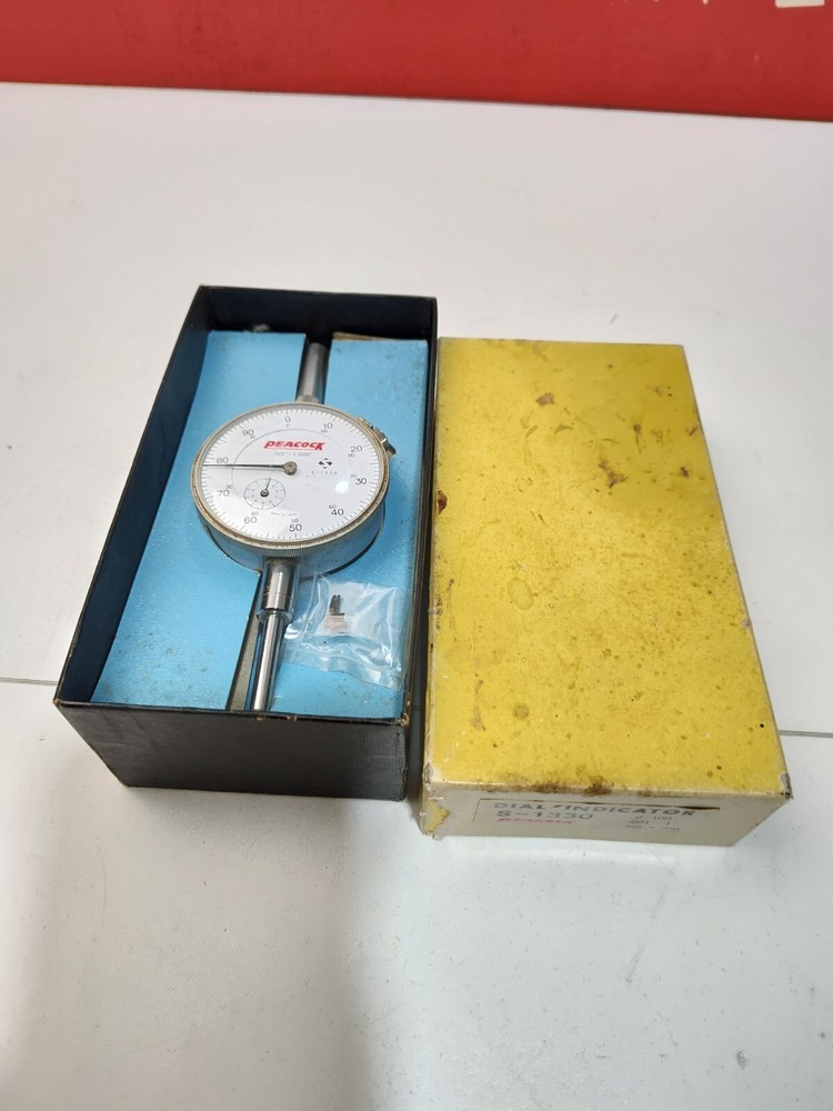 Vintage Peacock Dial Test Indicator, 0-1" Range, .001" - Marked D86997