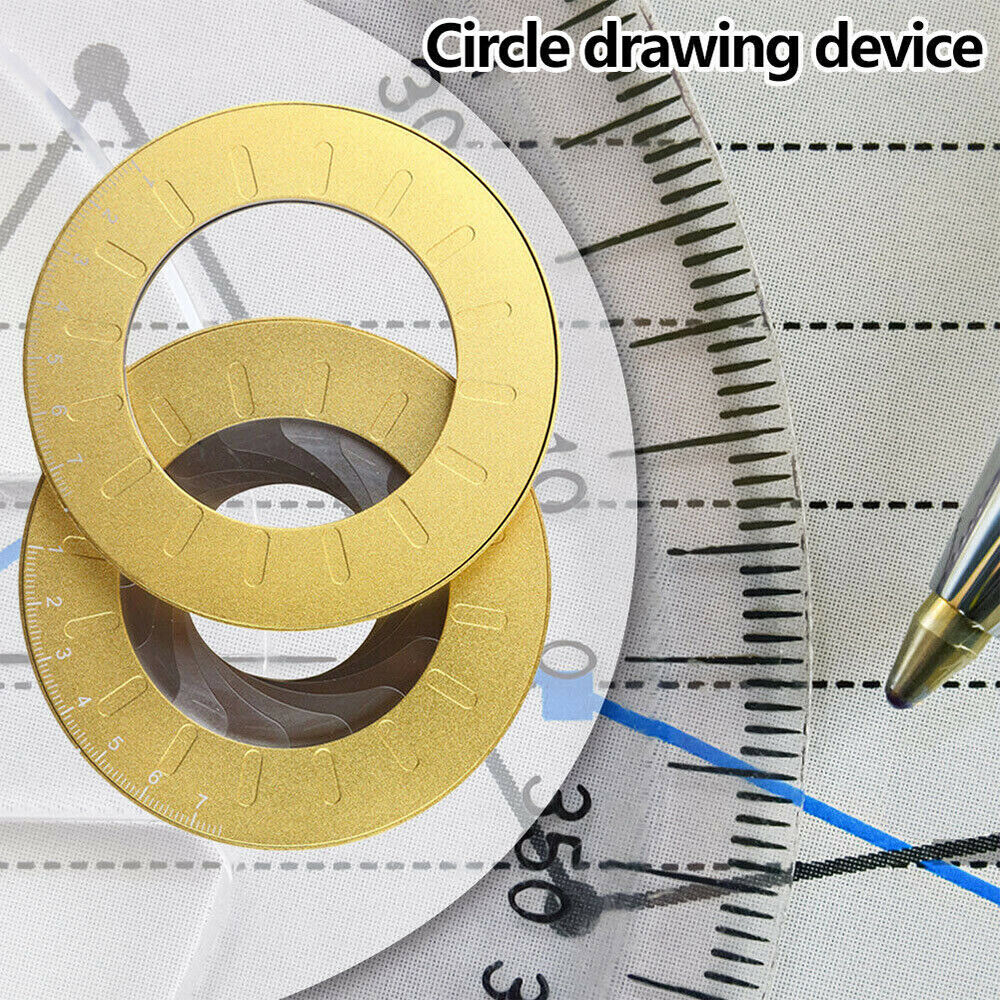 Adjustable Circle Drawing Ruler Tool Measuring Ruler Drawing Circular Compass