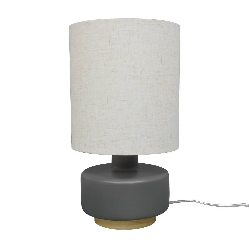 Ceramic Table Lamp with Wood Base - Threshold