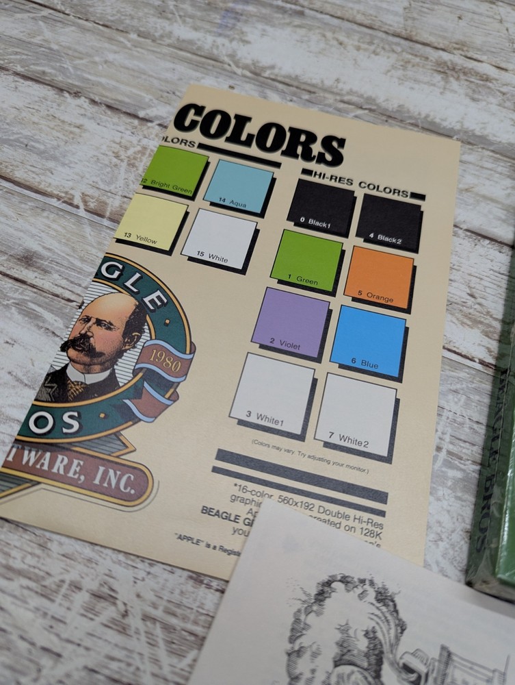 1985 APPLE COMPUTER 5.25" Floppy Disk MINIPIX ProDOS Version Beagle Bros #2