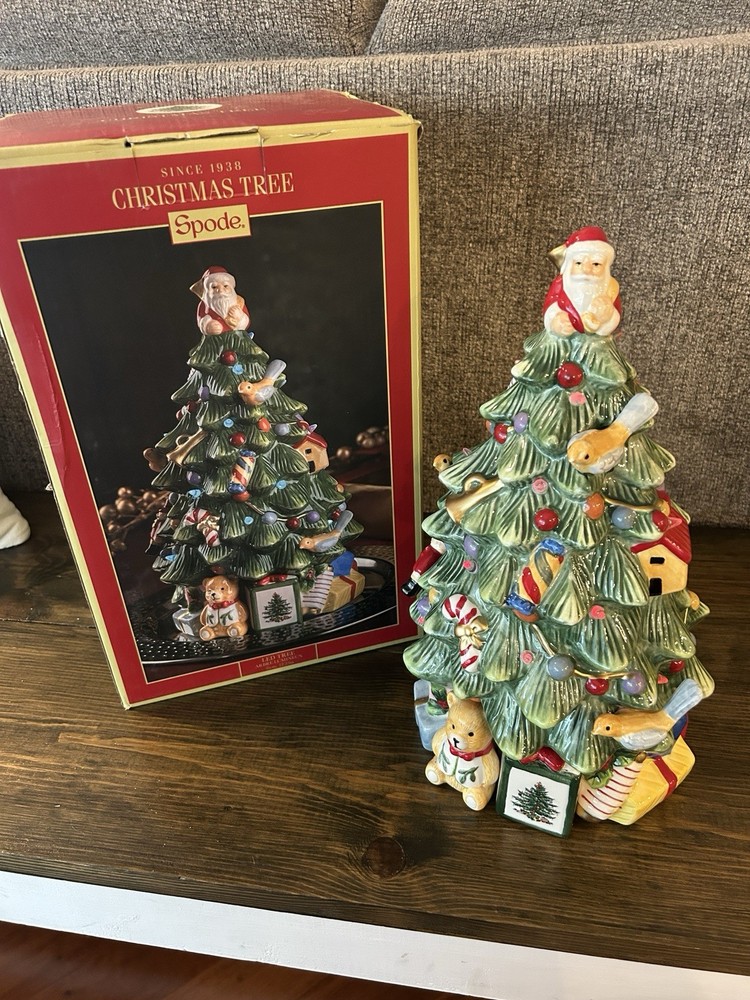 Spode Christmas Tree Collection - Spode Anniversary Figural LED Tree 12” READ