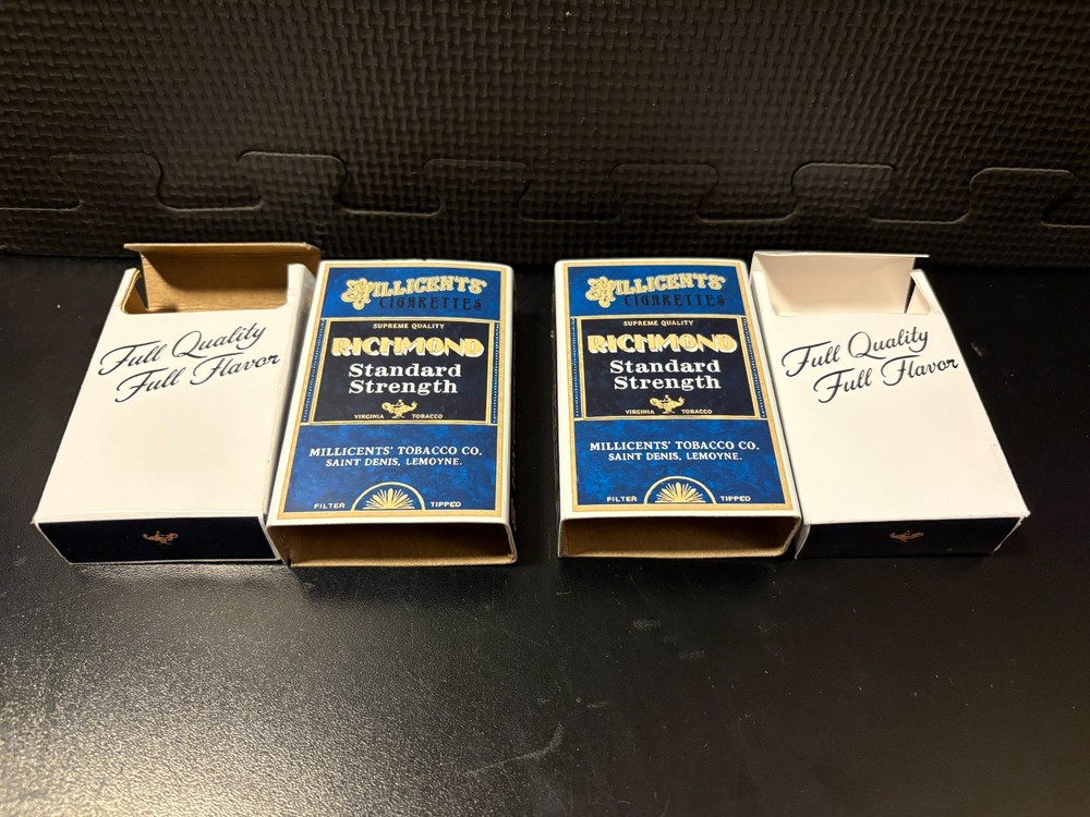 Millicent Cigarette packs from Red Dead Redemption - 2 empty custom design boxes