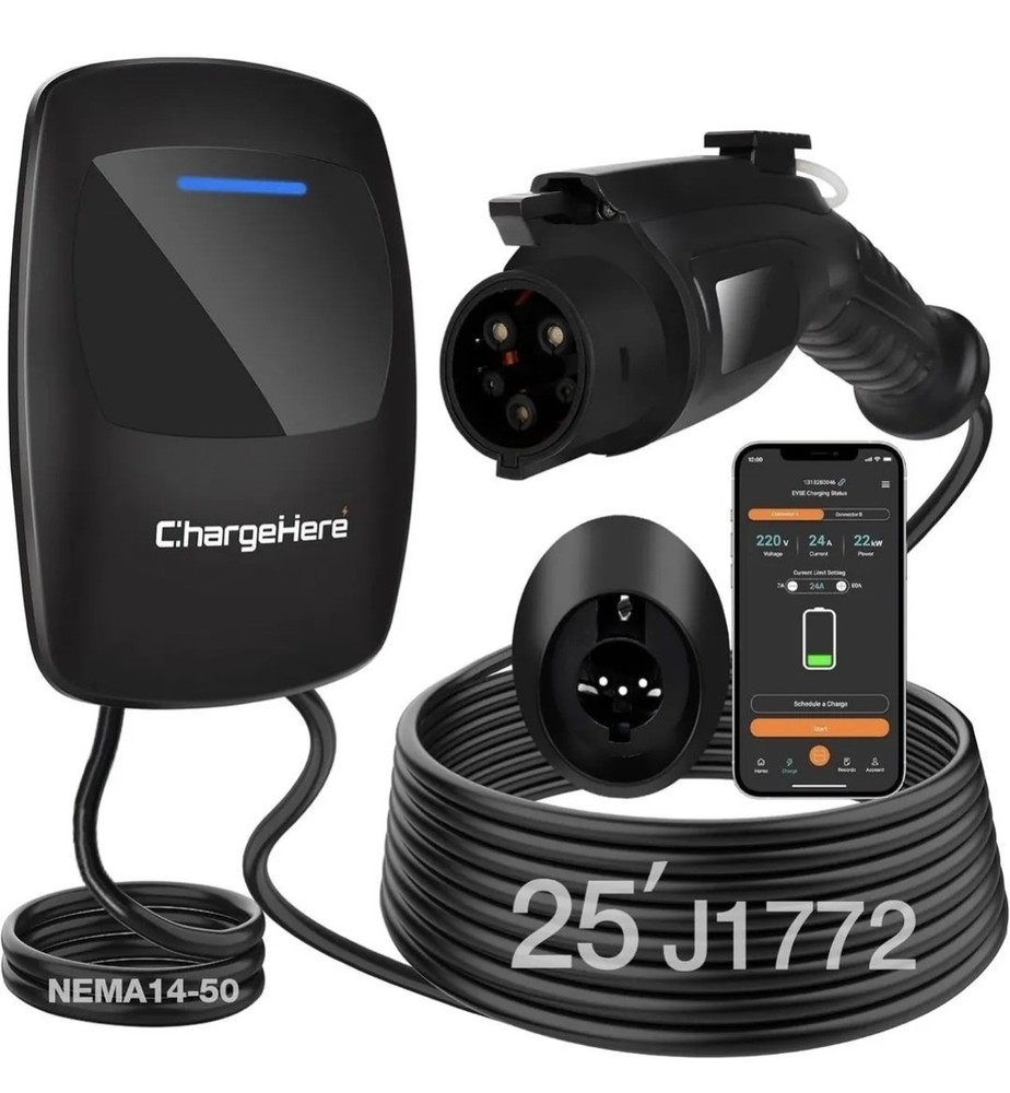 New Chargehere LEVEL 2 EV Charger 32 AMP
