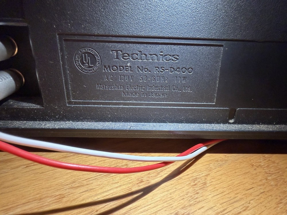 Technics RS-D400 Cassette Deck Tested Good