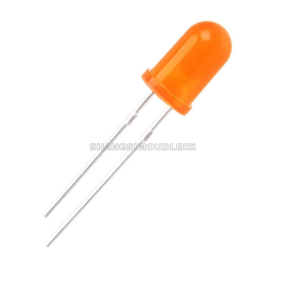 30Stks Diffused LED 5MM ORANGE COLOR ORANGE LIGHT Super Bright