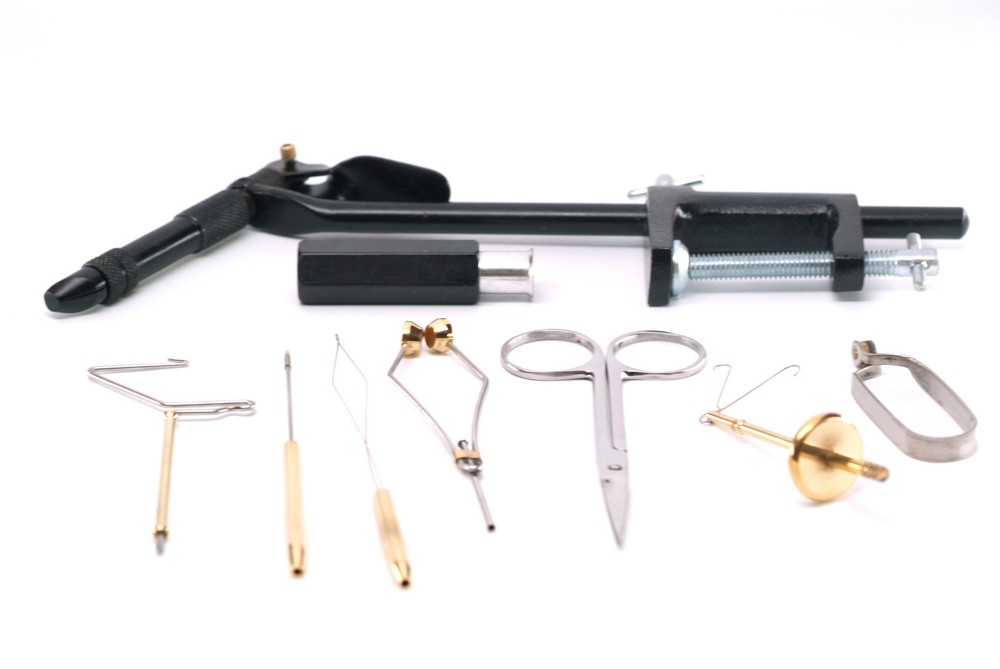 Standard+ Fly Tying Tool Kit With Vise, Tools, and Clamp Base -- Plus DVD ins...