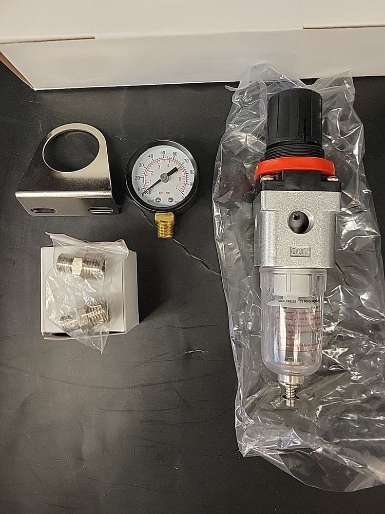 PointZero Pro Airbrush Air Circulator W/ Water-Trap Filter & Gauge NEW