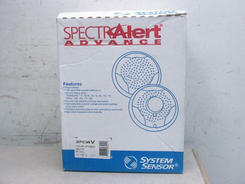 System Sensor SPCWV Speaker High Volume Indoor Ceiling Mount White