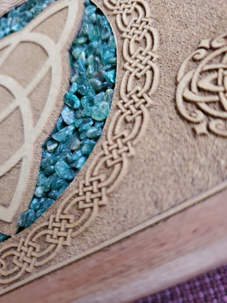 Original, creative Botanical Blessings Oracle Deck & Aventurine-trim Box