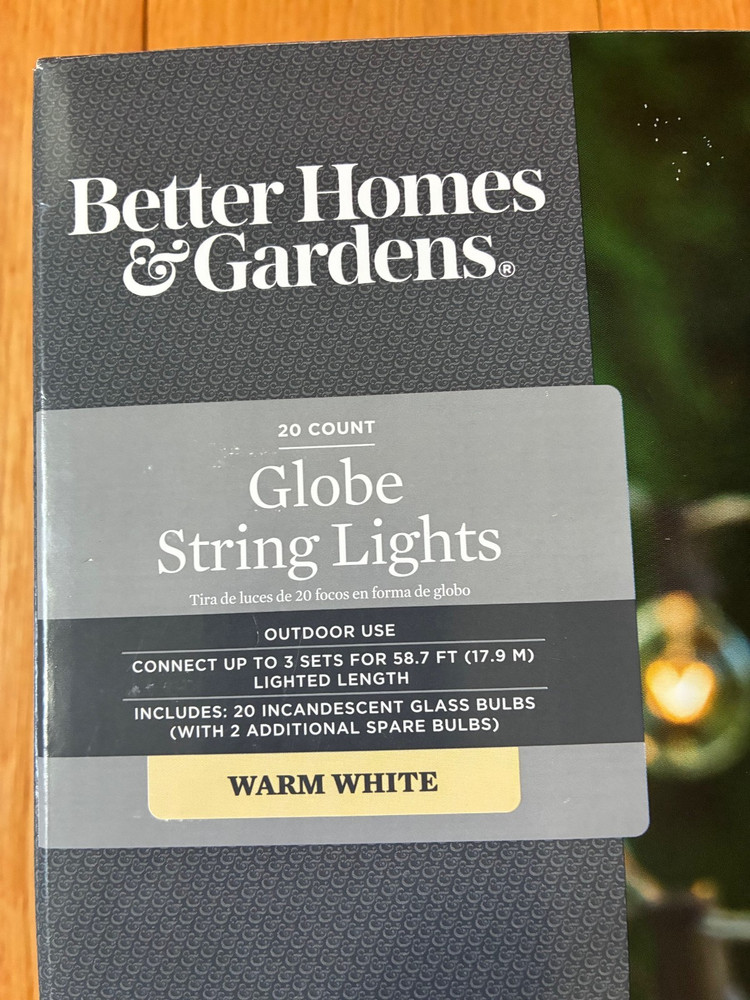 Better Homes & Gardens Globe String Lights