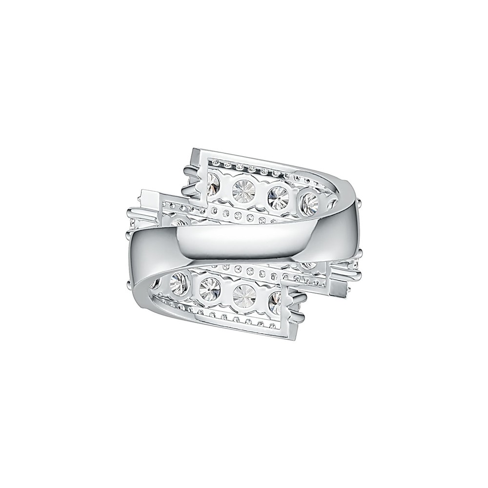 Sterling Silver Semi Mount Ring Setting Round RD 4x4mm White Topaz